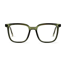 Square Green Eyeglasses