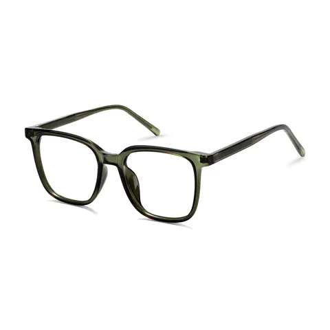 Square Green Eyeglasses