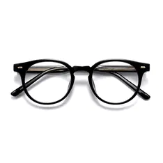 Round Black Eyeglasses