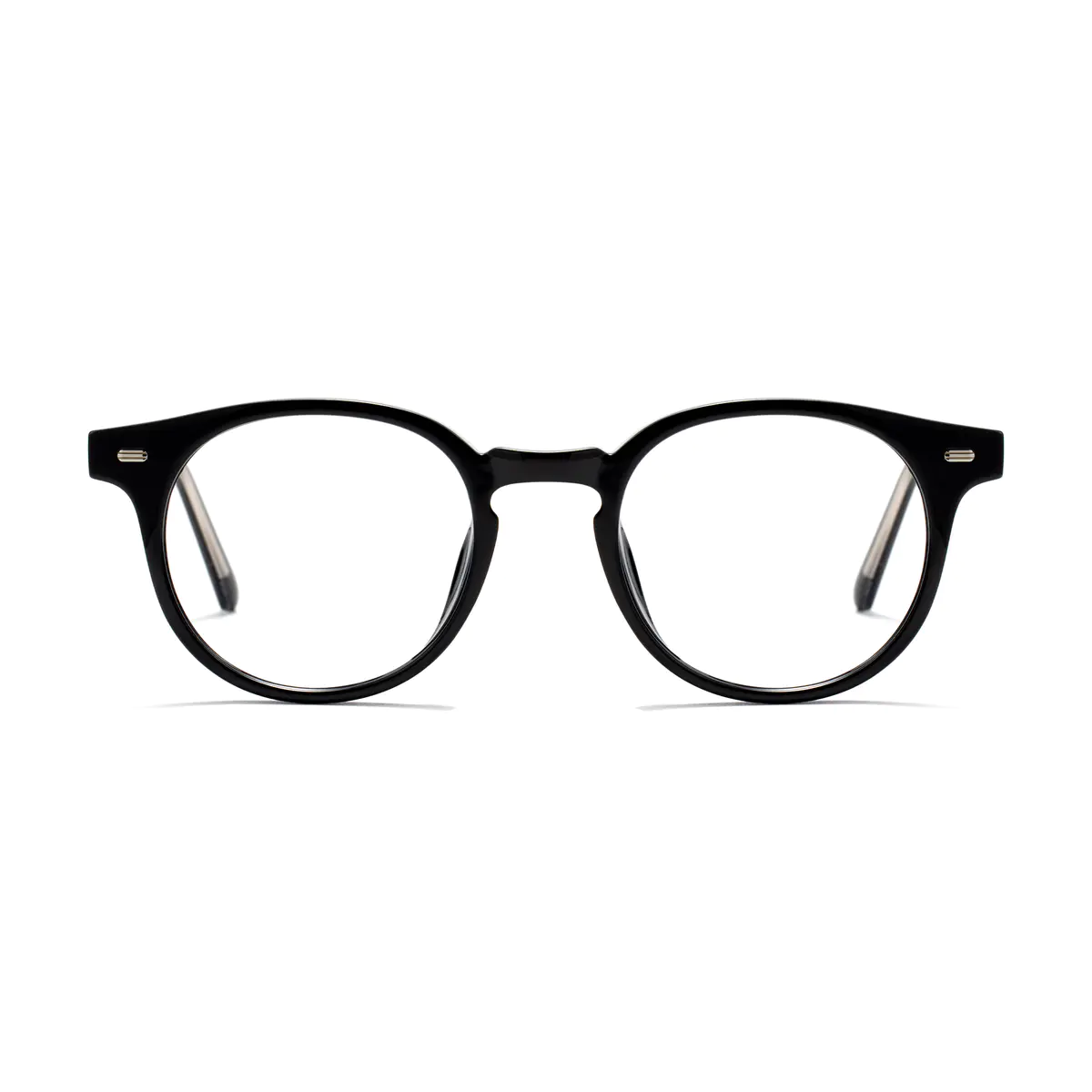 Round Black Eyeglasses