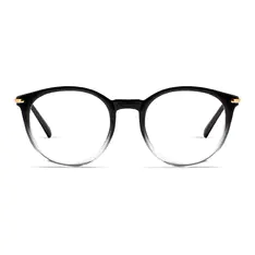 Round Gradient Black Eyeglasses