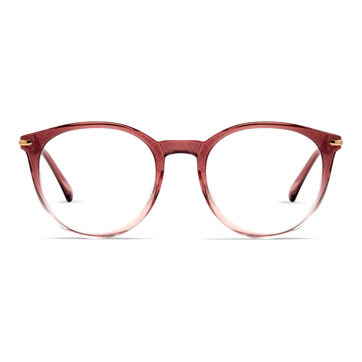 Round Gradient Red Eyeglasses