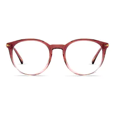 Round Gradient Red Eyeglasses