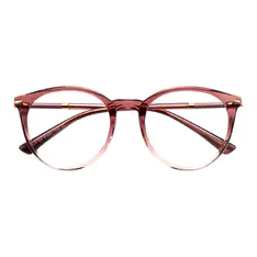 Round Gradient Red Eyeglasses