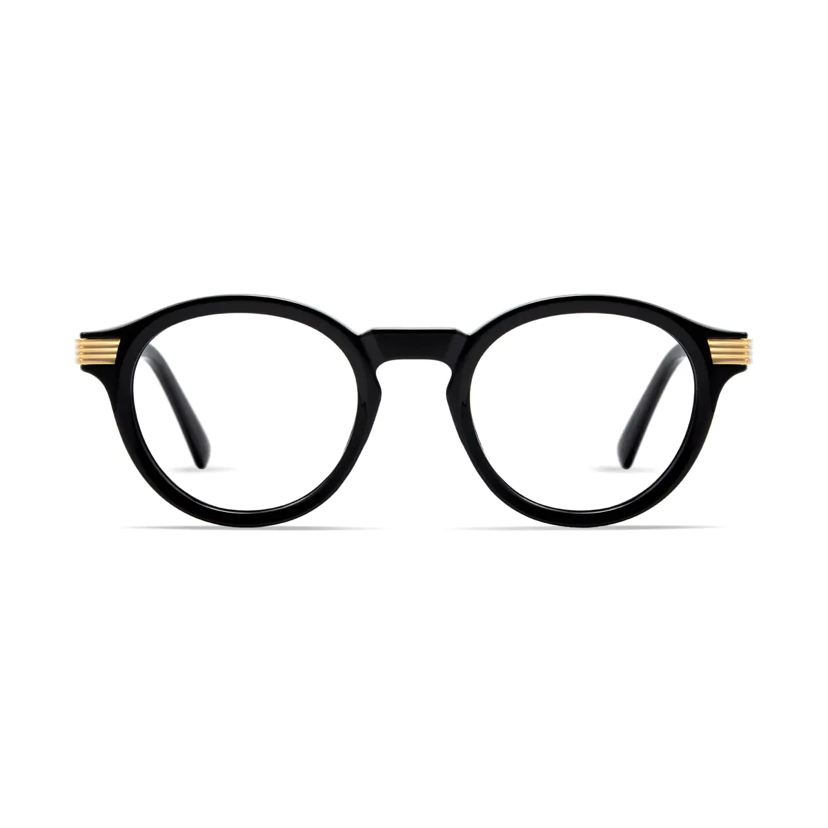 Round Black Eyeglasses