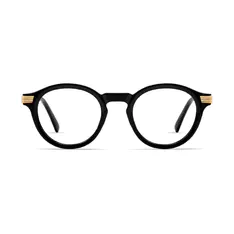 Round Black Eyeglasses