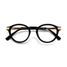 Round Black Eyeglasses