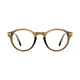 Round Transparent Brown Eyeglasses