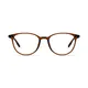 Round Transparent Brown Eyeglasses