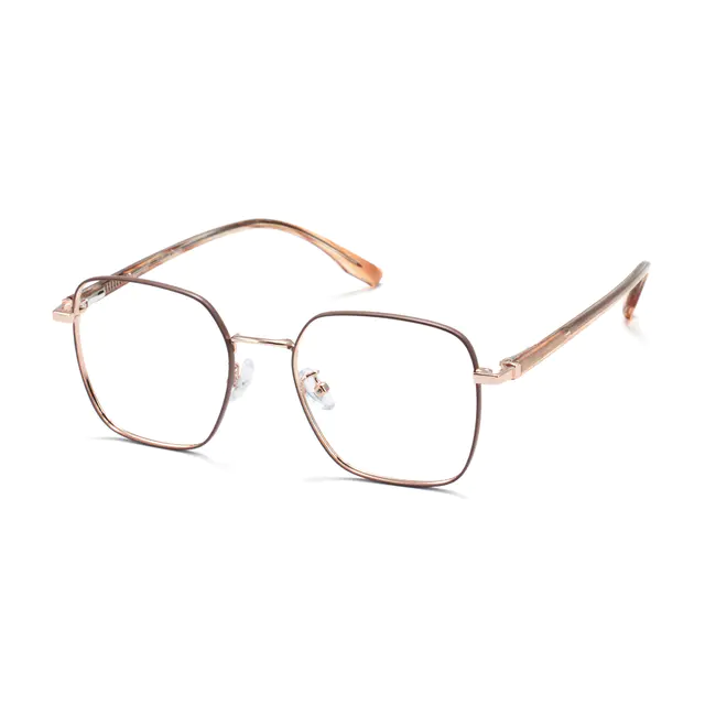 Square Rose Gold Eyeglasses