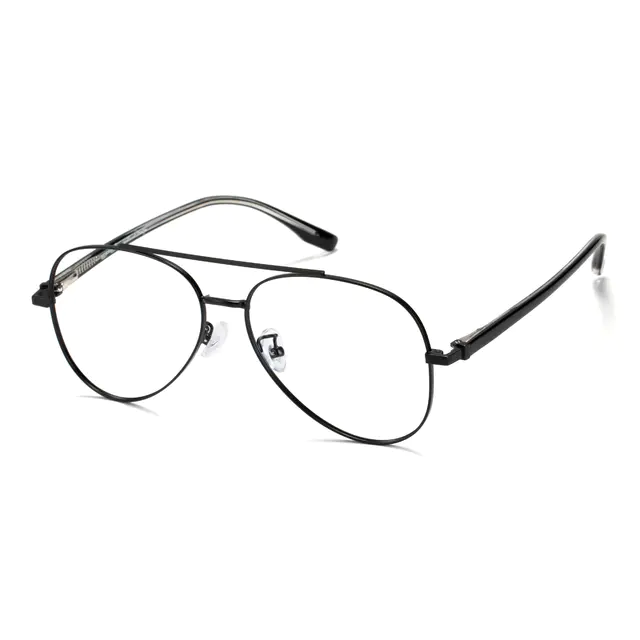 Aviator Black Eyeglasses