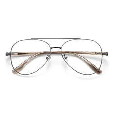Aviator Gray Eyeglasses