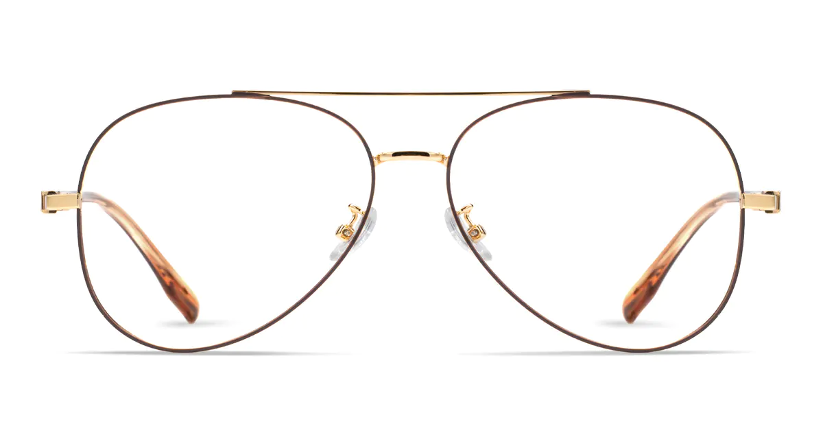 Aviator Rose Gold Eyeglasses