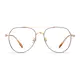 Aviator Rose Gold/Brown Eyeglasses