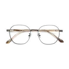 Square Gray Eyeglasses