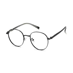 Round Black Eyeglasses