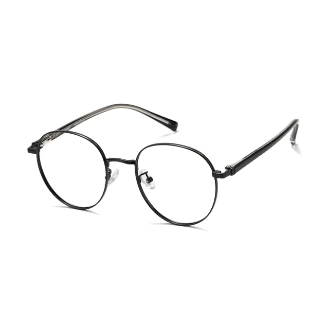 Round Black Eyeglasses