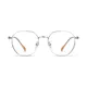 Square Silver/Wood Eyeglasses