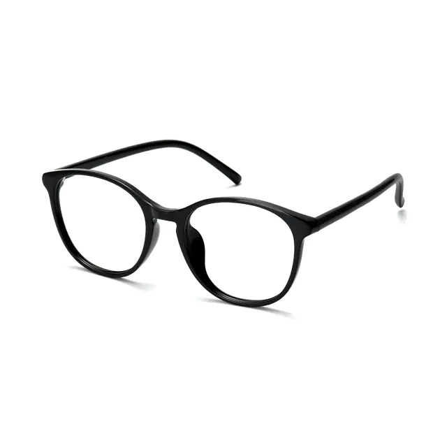 Round Black Eyeglasses