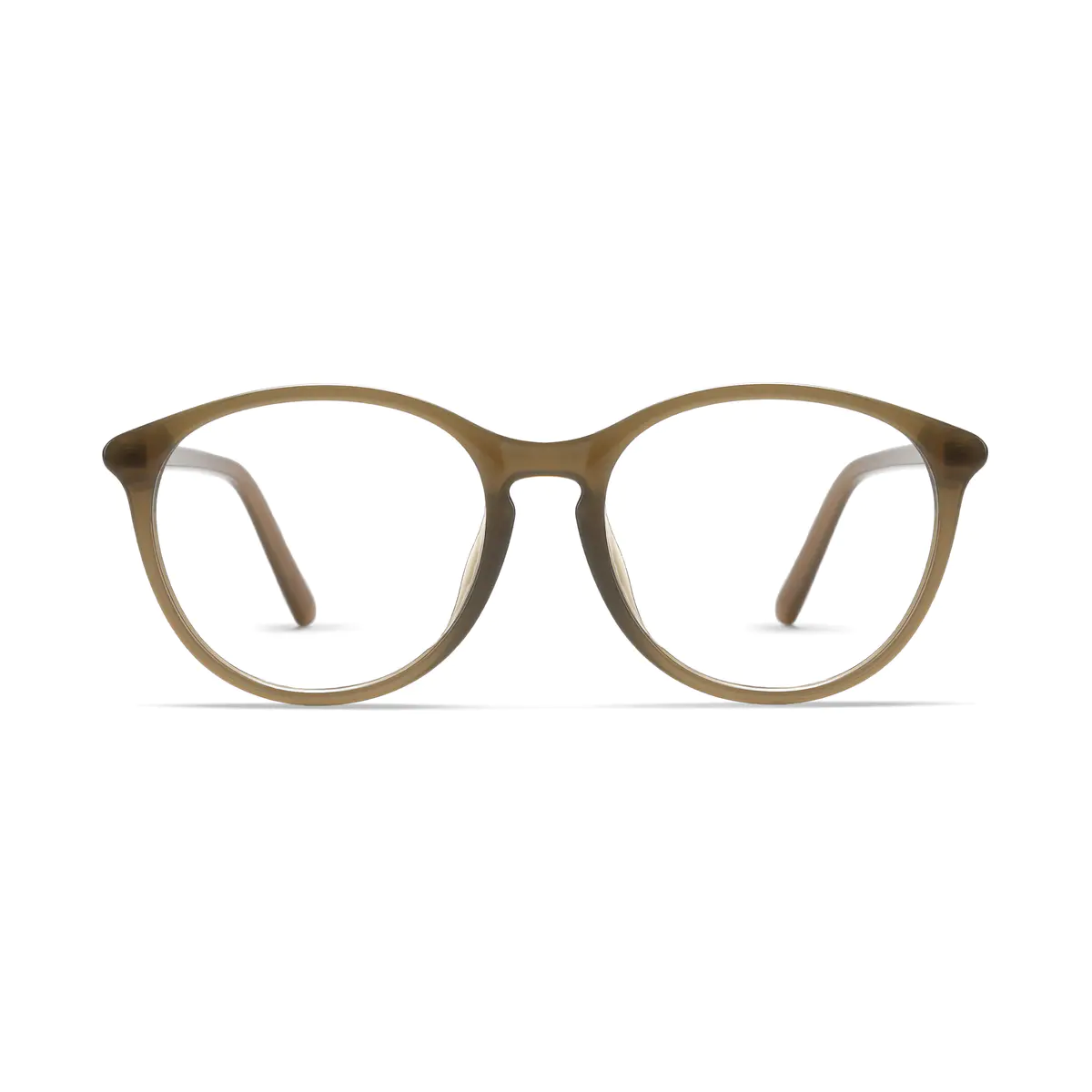 Round Green Eyeglasses