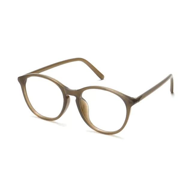 Round Green Eyeglasses