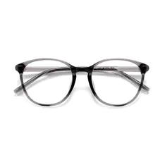 Round Gray Eyeglasses