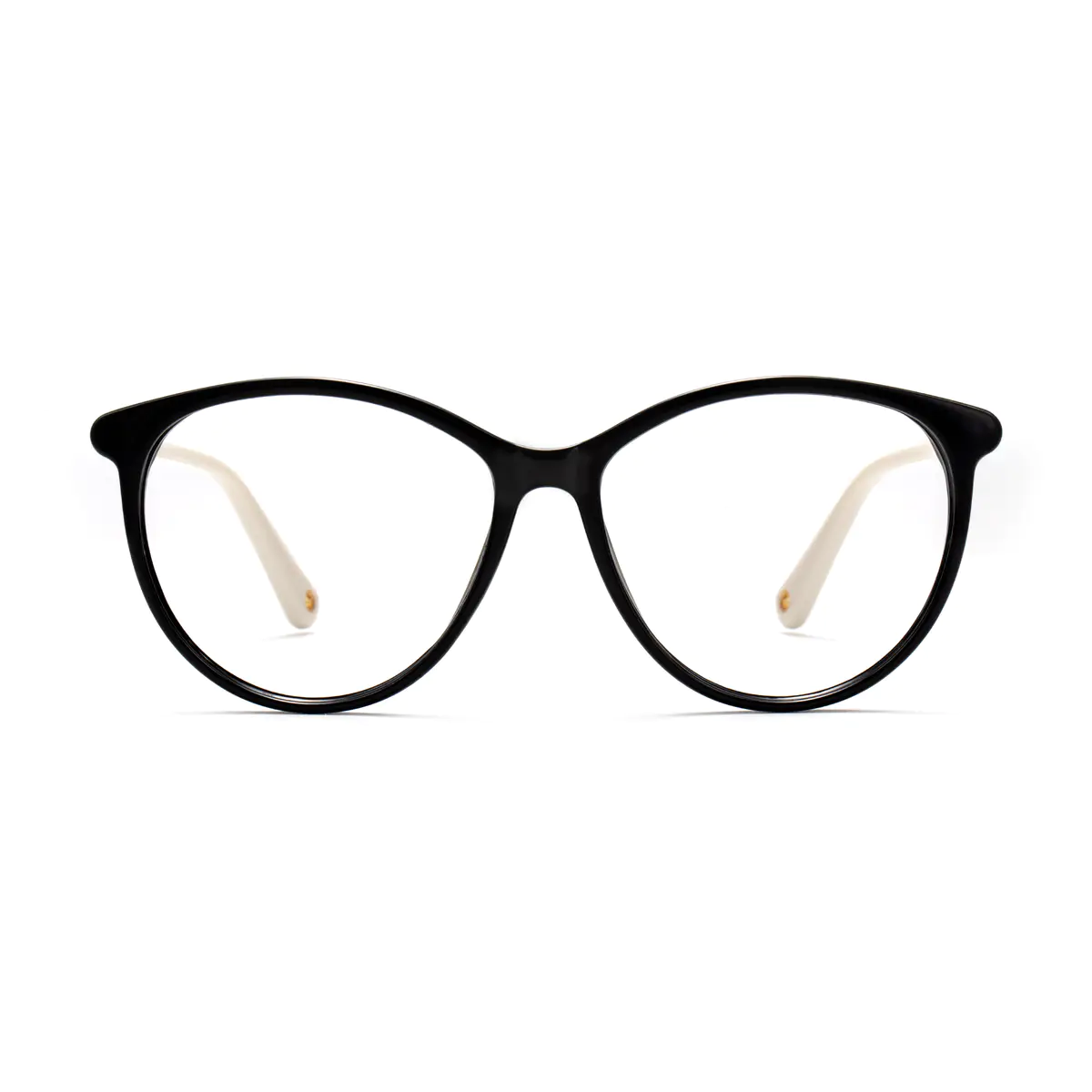 Cat-eye Black/White Eyeglasses