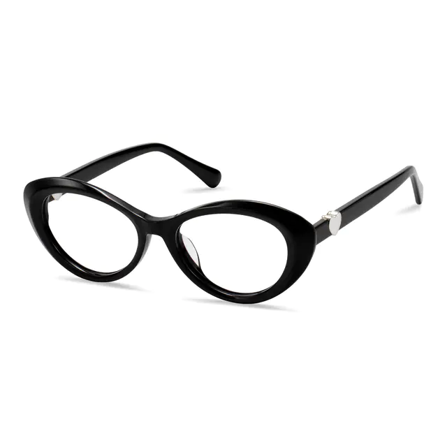 Cat-eye Black Eyeglasses
