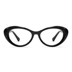 Oval Black Eyeglasses