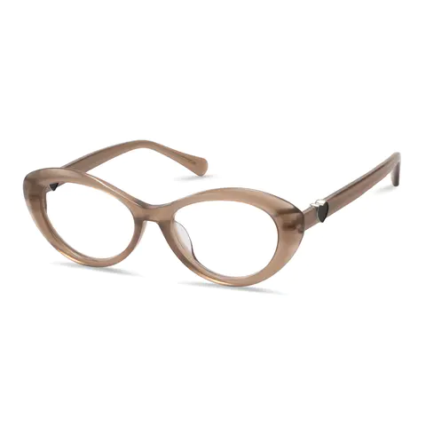 Cat-eye Brown Eyeglasses