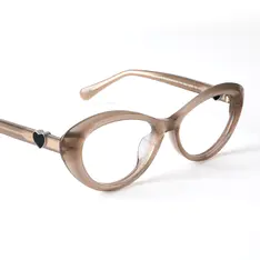 Cat-eye Brown Eyeglasses