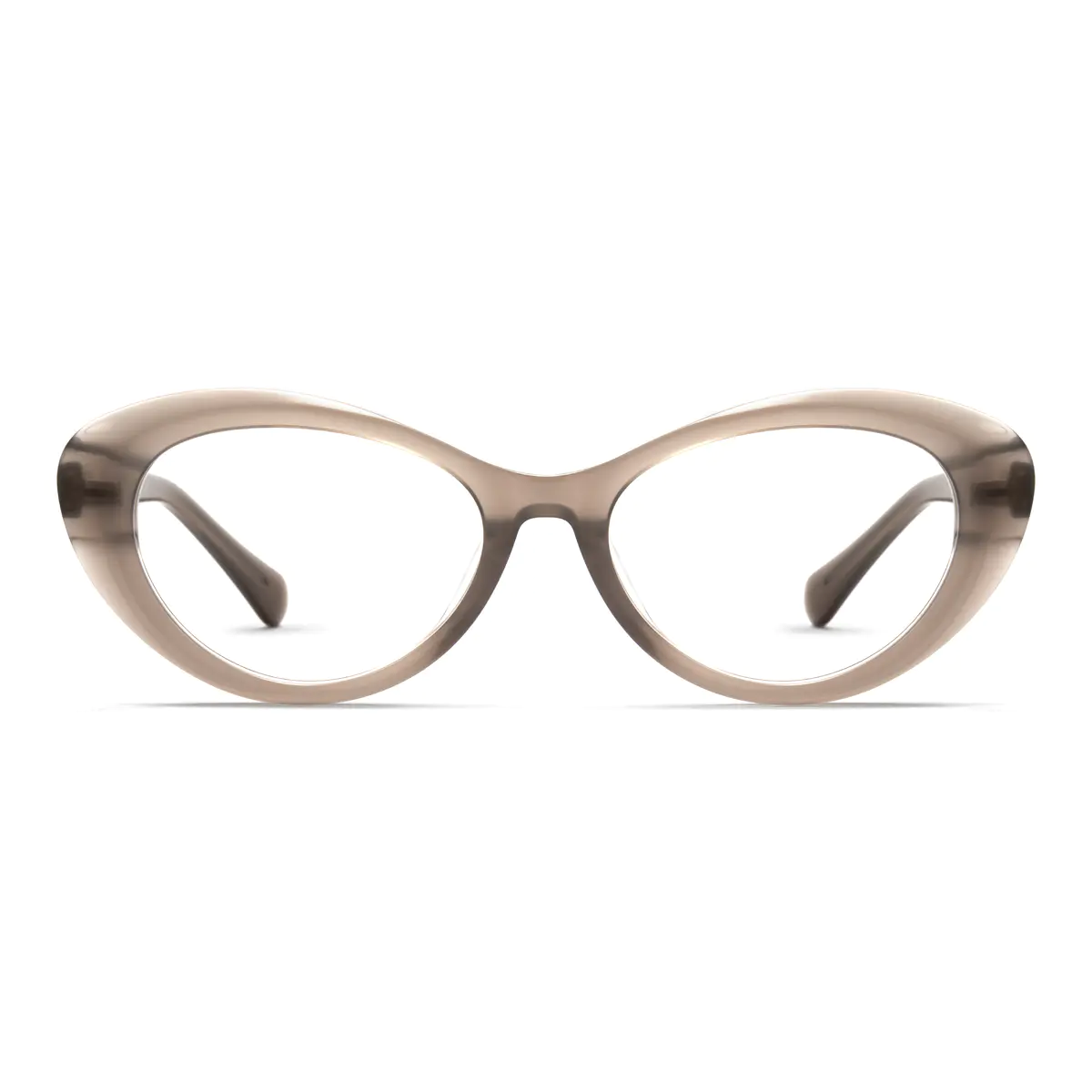 Cat-eye Brown Eyeglasses
