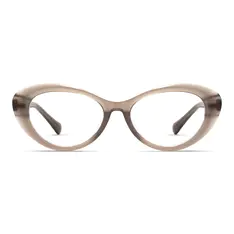 Oval Brown Eyeglasses