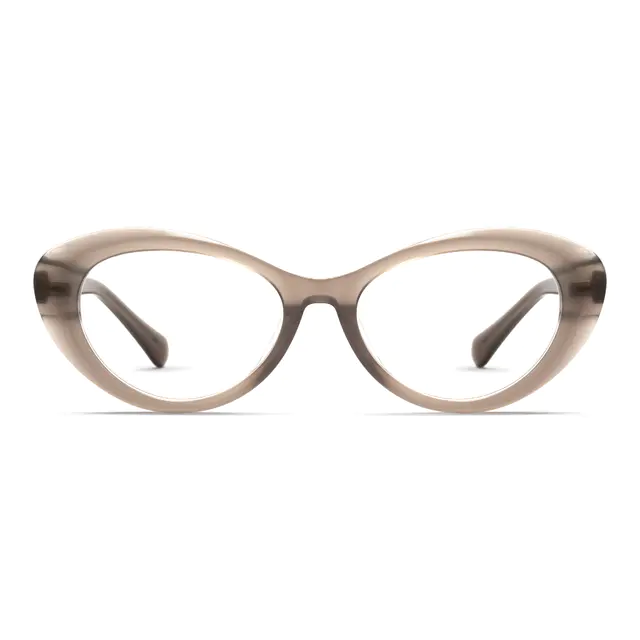 Cat-eye Brown Eyeglasses