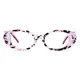 Oval Purple/Tortoiseshell Eyeglasses