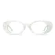 Oval White/Green Eyeglasses