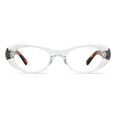 Oval Clear/Tortoiseshell Eyeglasses