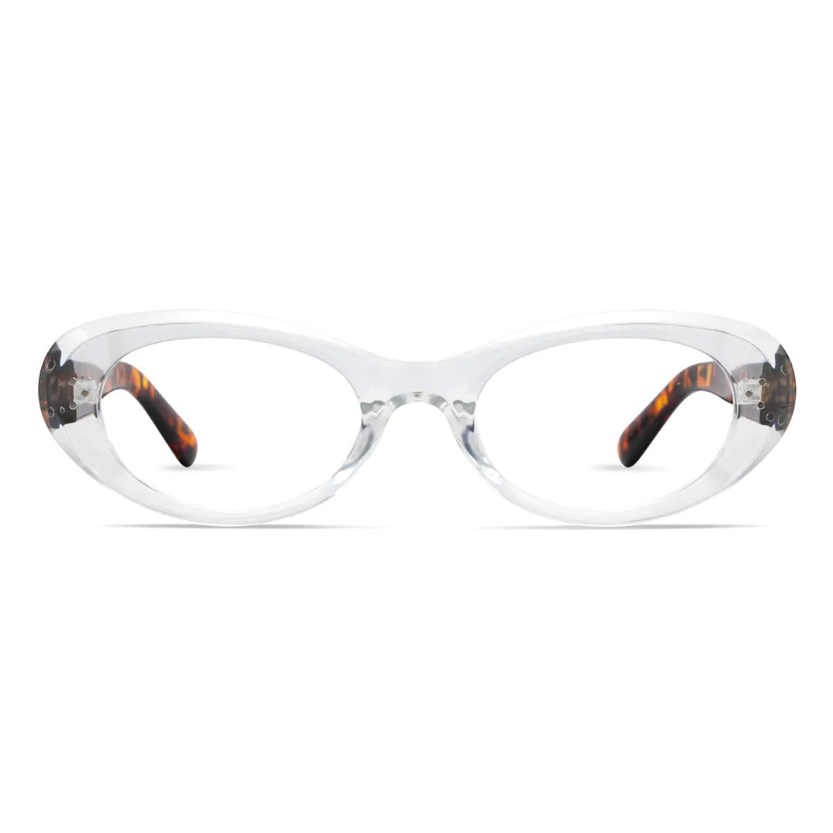 Oval Clear/Tortoiseshell Eyeglasses