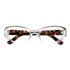 Oval Clear/Tortoiseshell Eyeglasses
