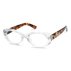 Oval Clear/Tortoiseshell Eyeglasses