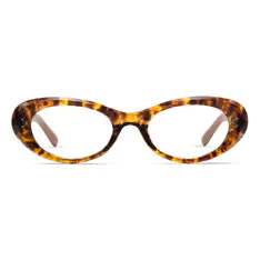 Oval Tortoiseshell/Brown Eyeglasses