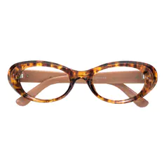 Oval Tortoiseshell/Brown Eyeglasses