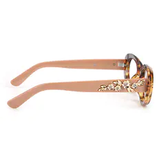 Oval Tortoiseshell/Brown Eyeglasses