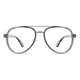 Aviator Gray/Silver Eyeglasses