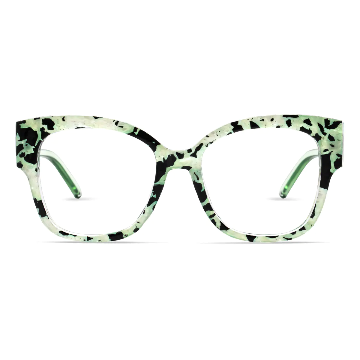 Square Green/Tortoiseshell Eyeglasses