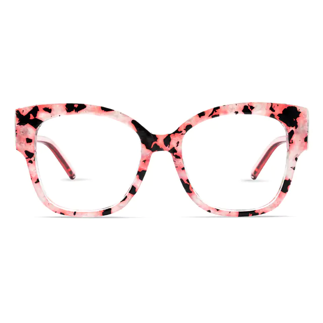 Square Pink/Tortoiseshell Eyeglasses