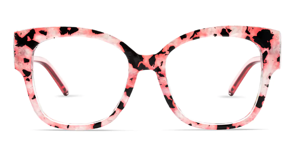 Square Pink/Tortoiseshell Eyeglasses