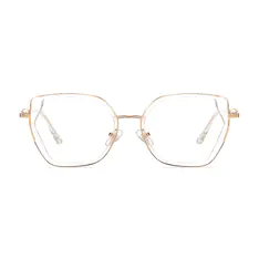 Geometric Clear Eyeglasses