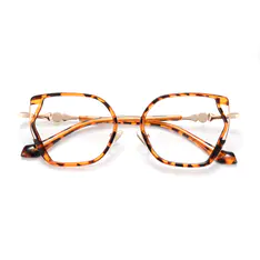 Geometric Tortoiseshell Eyeglasses