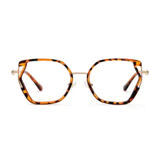Geometric Tortoiseshell Eyeglasses